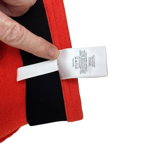 Express Orange Knit Pencil Skirt Size M | NWT $80 | Stretch High Waist - Picture 4 of 6